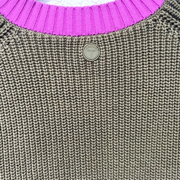 Talbots color block Purple and Brown Knit cardigan - Picture 10 of 10